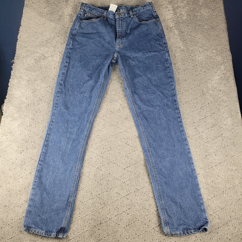Carhartt Jeans Mens 36x36 Blue Traditional Fit Straight Leg Workwear Denim